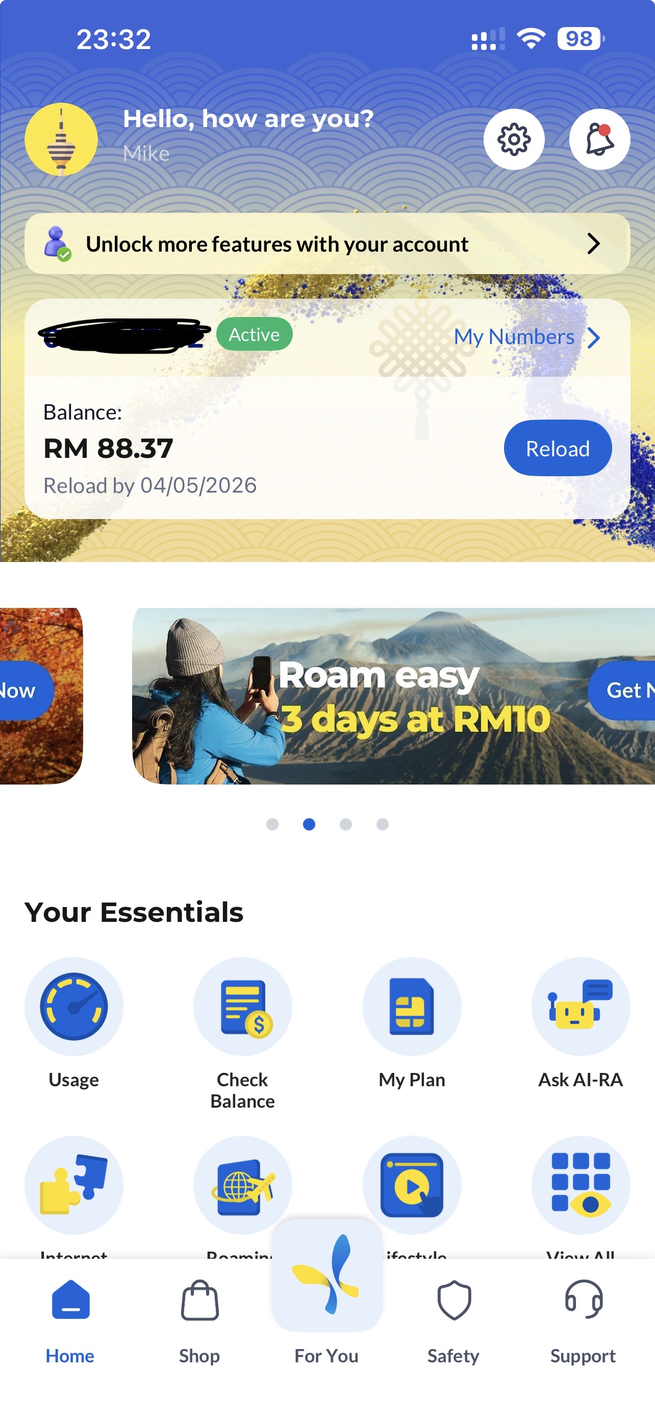 Digi tourist SIM