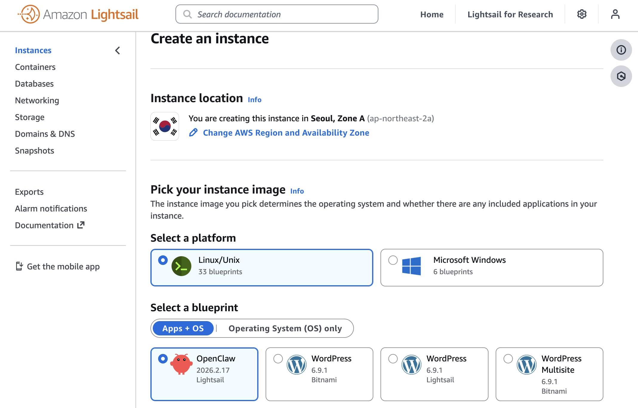 OpenClaw on AWS Lightsail