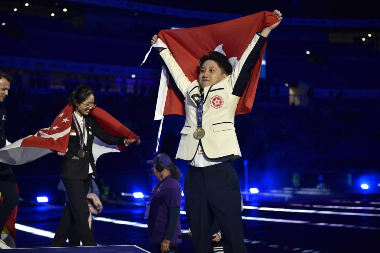 WorldSkills medal ceremony image from the Unwire HK article